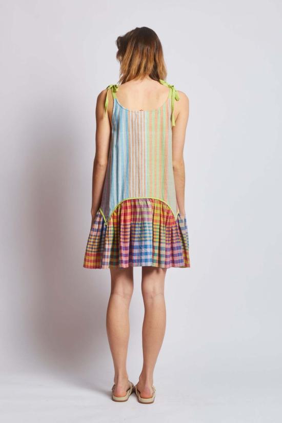  RUJUTA SHETH 튜닉 루주타 셰스 제이드  엽서 스트라이프 X 체스 - OTHER BRANDS