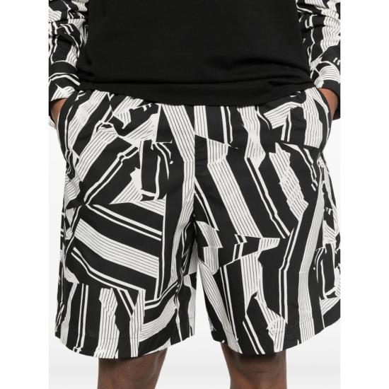  드리스 반 노튼 숏팬츠 드리스 반 노텐  블랙/화이트 - DRIES VAN NOTEN