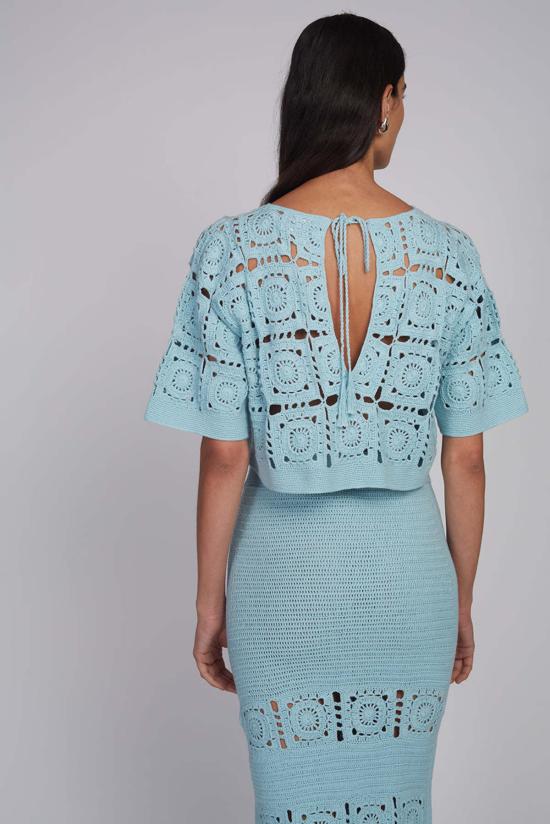  ELEVEN SIX 반팔 티셔츠 일레븐 식스 아든 크로셰 탑 - OTHER BRANDS