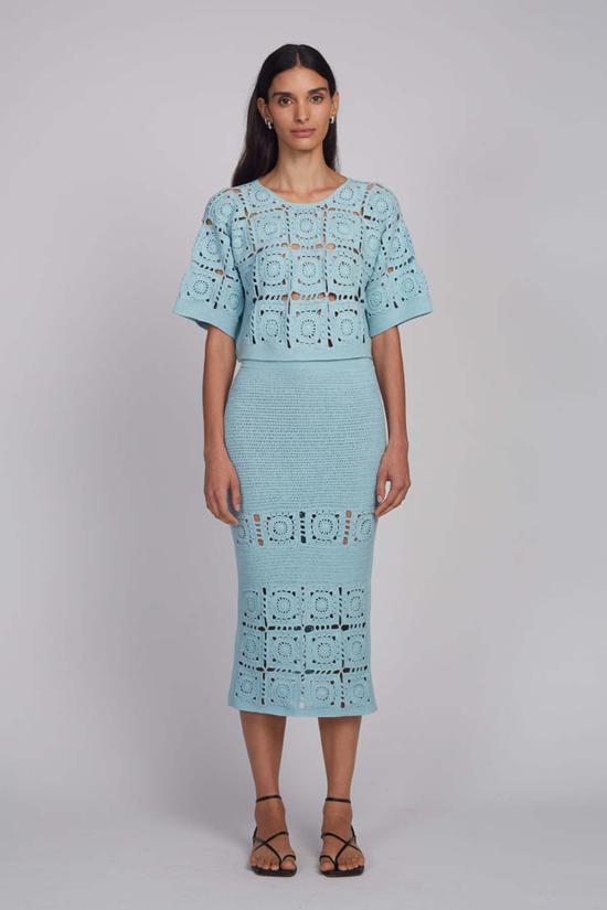  ELEVEN SIX 반팔 티셔츠 일레븐 식스 아든 크로셰 탑 - OTHER BRANDS