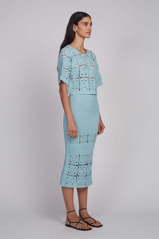  ELEVEN SIX 반팔 티셔츠 일레븐 식스 아든 크로셰 탑 - OTHER BRANDS