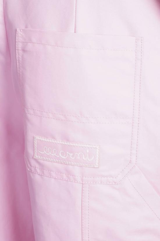  마르니 스트레이트 팬츠 로고 자수  핑크 - MARNI