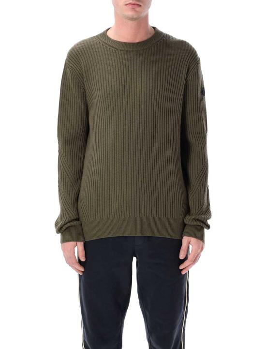  몽클레어 스웨터 울 골지 점퍼  그린