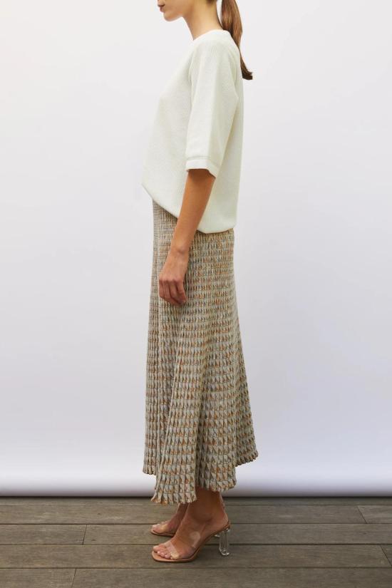  몰리 블라우스 바리 니트 탑 밀크 - MOLLI