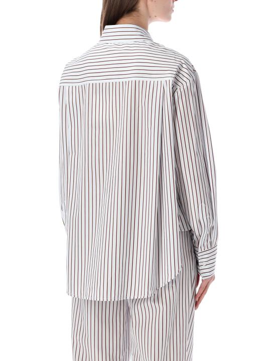 26SS 루루 반팔 티셔츠 MAUD DARK RED L DARK RED LIGHT BLUE - LOULOU