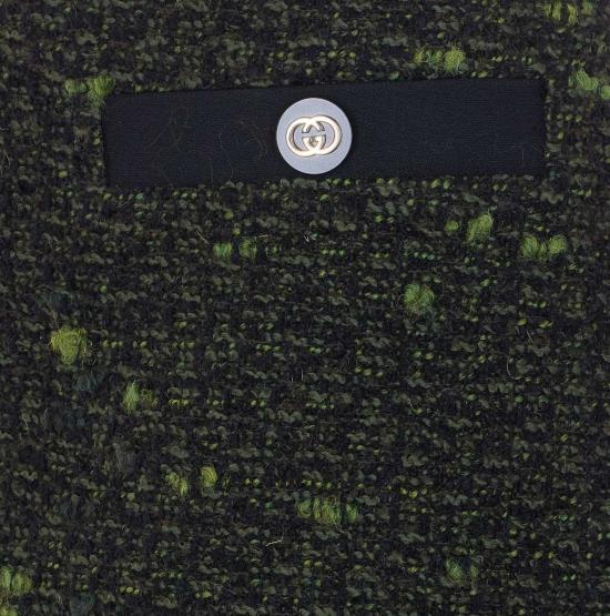  구찌 숏 스커트 부클 울 미니 스커트 그린 - GUCCI