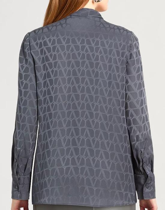  발렌티노 가라바니 블라우스 5B3AB5T77TK 598 Grey - VALENTINO GARAVANI