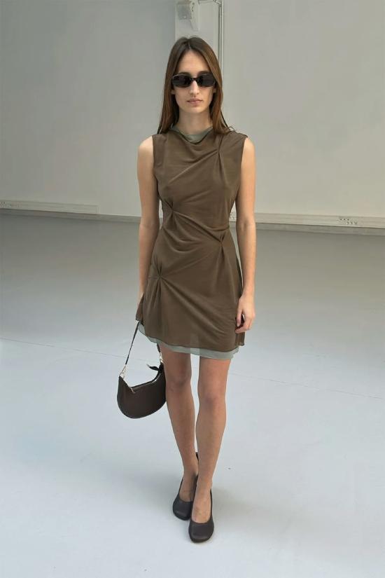  샘디 숏 원피스 사엠디 아야 미니 드레스 틸 - SAEMDI