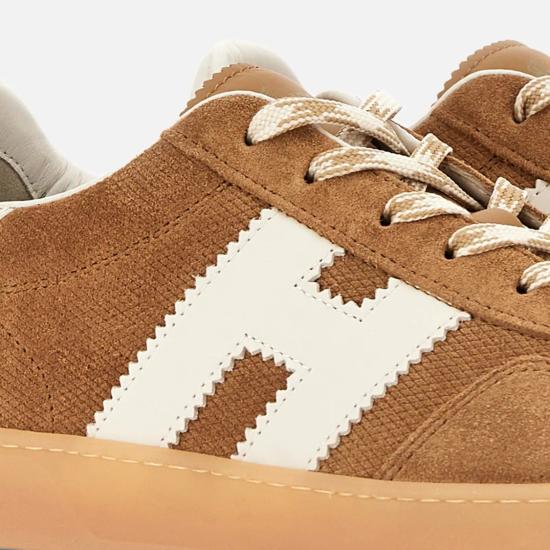 26SS 호간 쿨 스니커즈 HXM6470FB60UWX419E Brown - HOGAN
