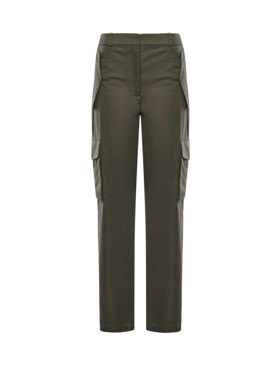  버버리 팬츠 개버딘 카고  (체크 트림 포함) 마로우 그린 색상