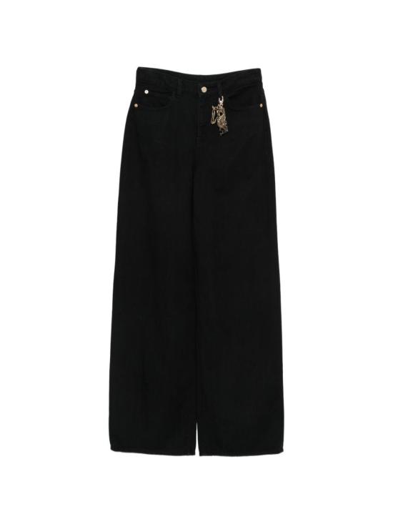  엠포리오 아르마니 데님 팬츠 데님 코튼 진 블랙