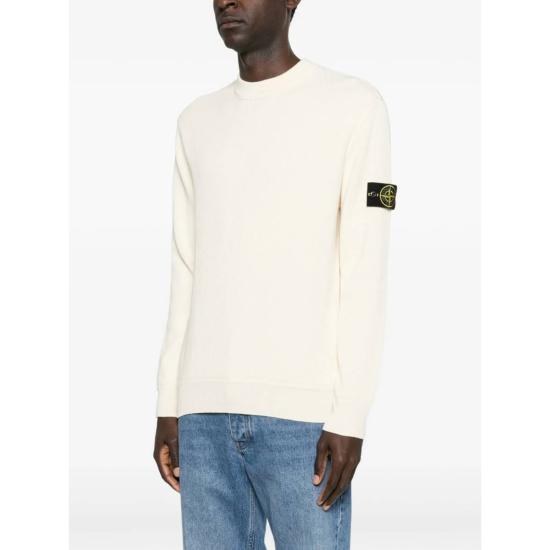  스톤 아일랜드 스웨터 오프 화이트 - STONE ISLAND