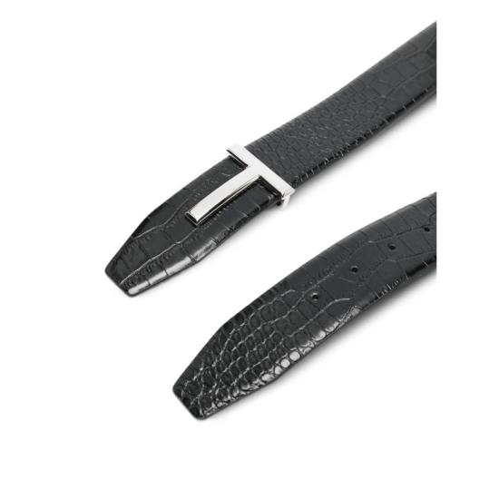  톰포드 가죽 벨트 톰 포드  블랙 - TOMFORD