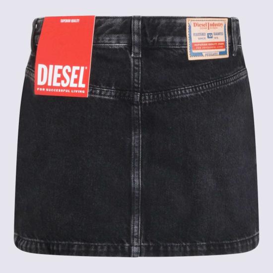  디젤 데님 스커트 블랙 - DIESEL