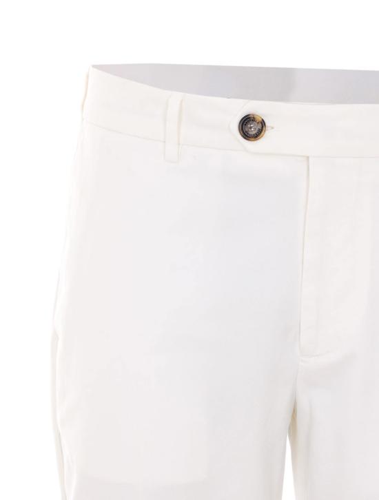  브루넬로 쿠치넬리 스트레이트 팬츠 Brunello Cucinelli  화이트 - BRUNELLO CUCINELLI