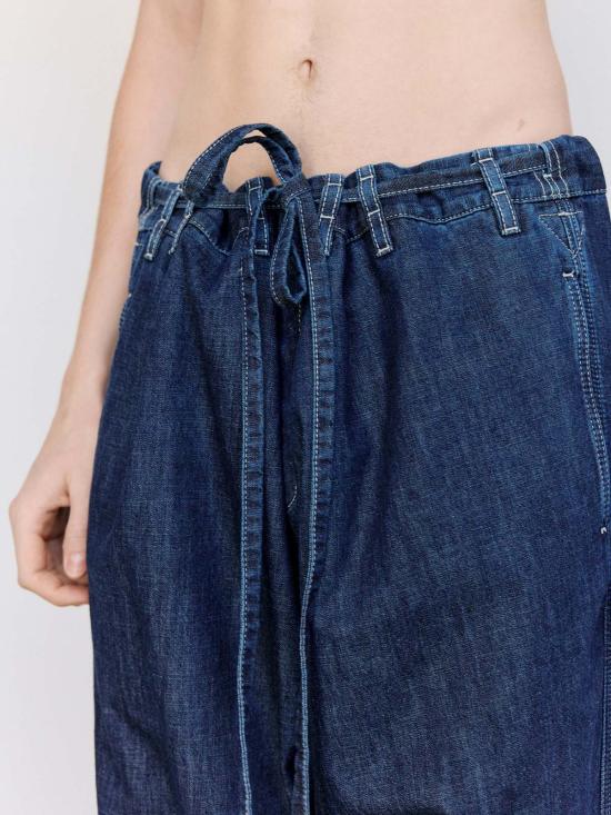  케이시 케이시 데님 팬츠 인디고 L 데님 타이 미 업 팬츠 - CASEY CASEY