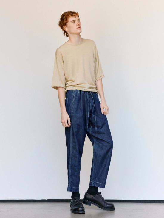  케이시 케이시 데님 팬츠 인디고 L 데님 타이 미 업 팬츠 - CASEY CASEY