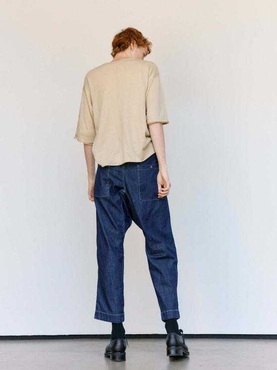  케이시 케이시 데님 팬츠 인디고 L 데님 타이 미 업 팬츠 - CASEY CASEY