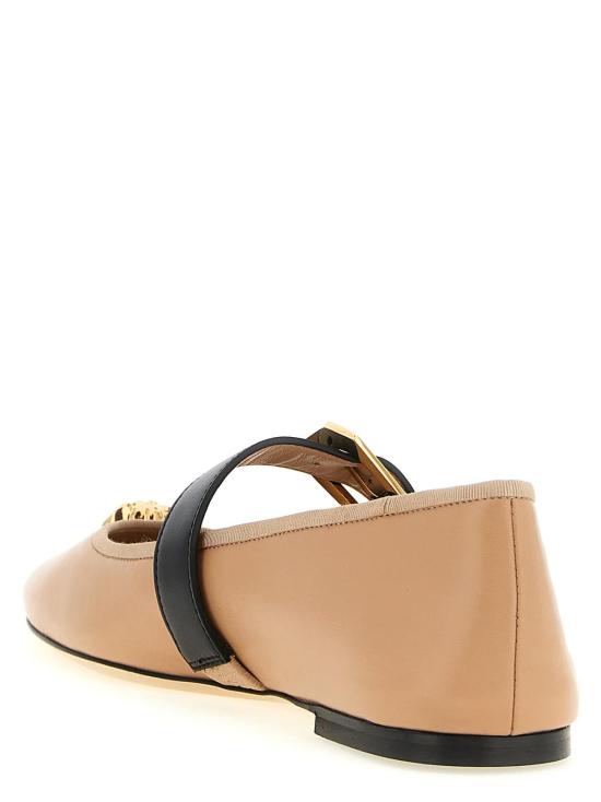  베르사체 플랫 슈즈 Versace 라 메두사 발레 플랫 핑크 - VERSACE