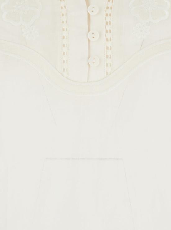  트윈셋 블라우스 브이넥 자수  화이트 - TWINSET