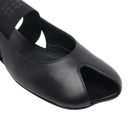  MM6 메종마르지엘라 샌들 Mm6 메종 마르지엘라 아나토믹 넘버 슬링백  블랙 - MM6 MAISON MARGIELA