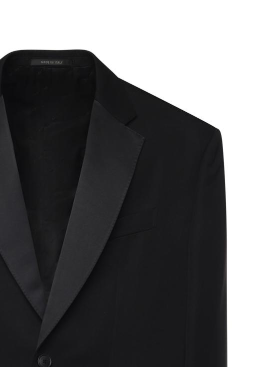  발렌시아가 수트 자켓 울 턱시도 블레이저 블랙 - BALENCIAGA