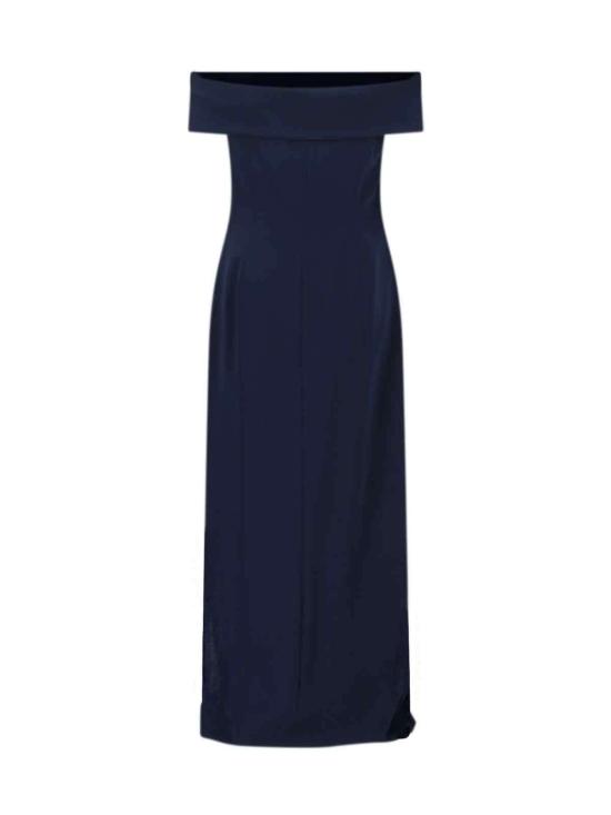  랄프 로렌 롱 원피스 맥시 드레스 블루 - RALPH LAUREN