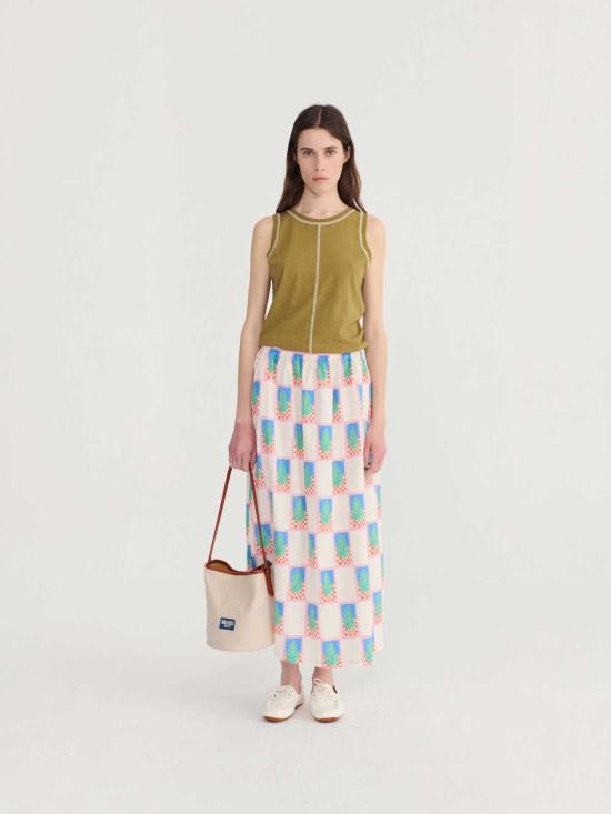  보보쇼즈 롱 스커트 보보 초스 심플 페어 패턴 에바스 스커트 - BOBO CHOSES