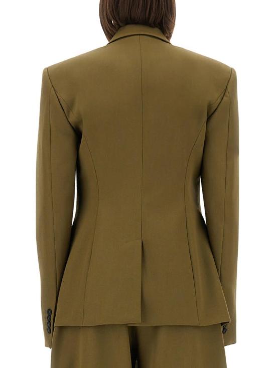  디 아티코 자켓 Attico 개버딘 재킷 그린 - THE ATTICO