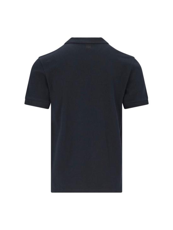  아미 폴로 티셔츠 알렉상드르 마티우시 로고 폴로 셔츠 블랙 - AMI