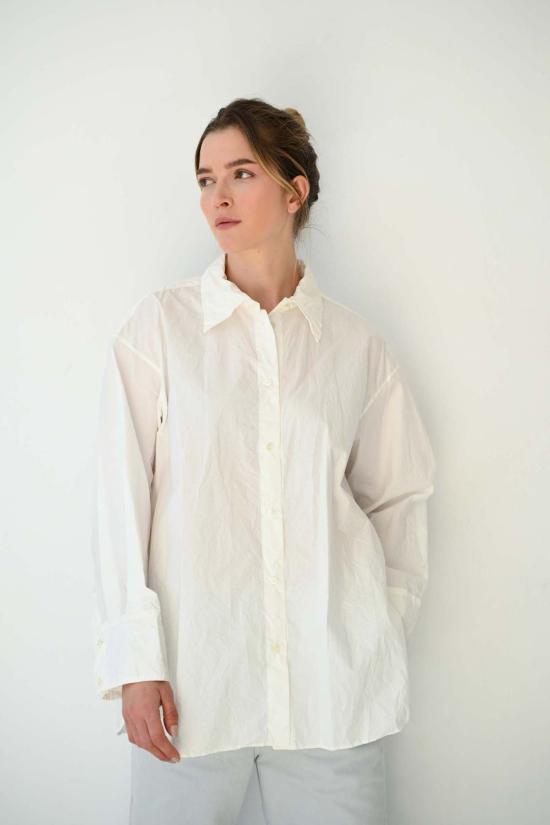  사야카 다비스 뉴욕 셔츠 사야카 데이비스 뉴욕 크링클 오버사이즈 셔츠 - SAYAKA DAVIS NEW YORK