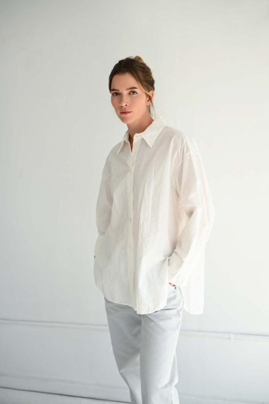  사야카 다비스 뉴욕 셔츠 사야카 데이비스 뉴욕 크링클 오버사이즈 셔츠 - SAYAKA DAVIS NEW YORK