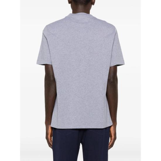  브루넬로 쿠치넬리 반팔 티셔츠 Brunello Cucinelli 티셔츠 그레이 - BRUNELLO CUCINELLI