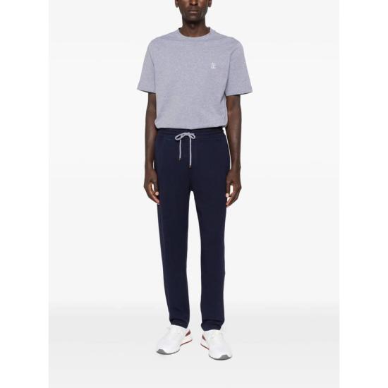  브루넬로 쿠치넬리 반팔 티셔츠 Brunello Cucinelli 티셔츠 그레이 - BRUNELLO CUCINELLI