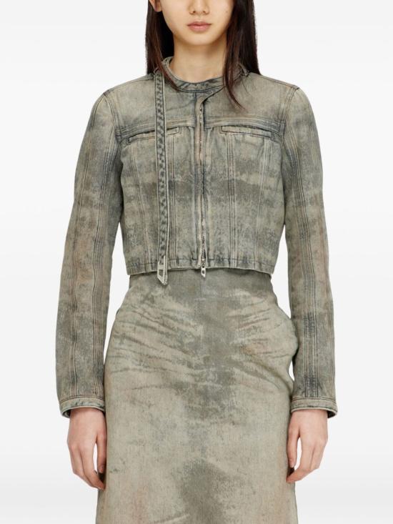  디젤 데님 자켓 데님 재킷 블랙 - DIESEL