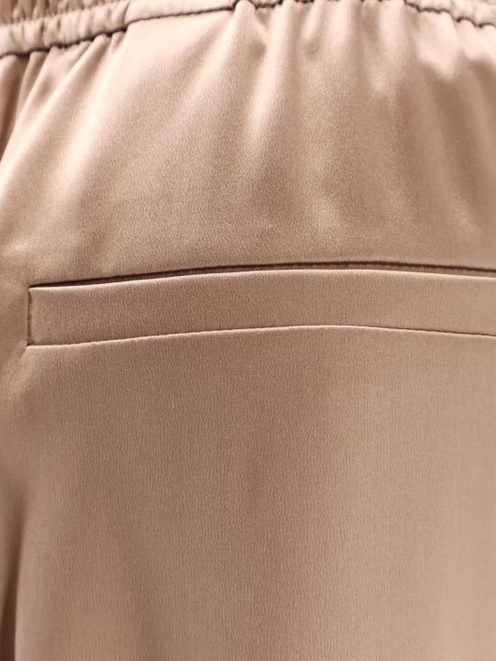  브루넬로 쿠치넬리 스트레이트 팬츠 실크 바지 프랄린 - BRUNELLO CUCINELLI