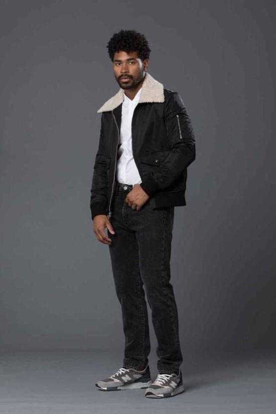  THE ENSIGN 봄버 자켓 Ensign Krammer & Stoudt 셰르파 안감 항공 조종사 봄버 재킷 블랙 - OTHER BRANDS