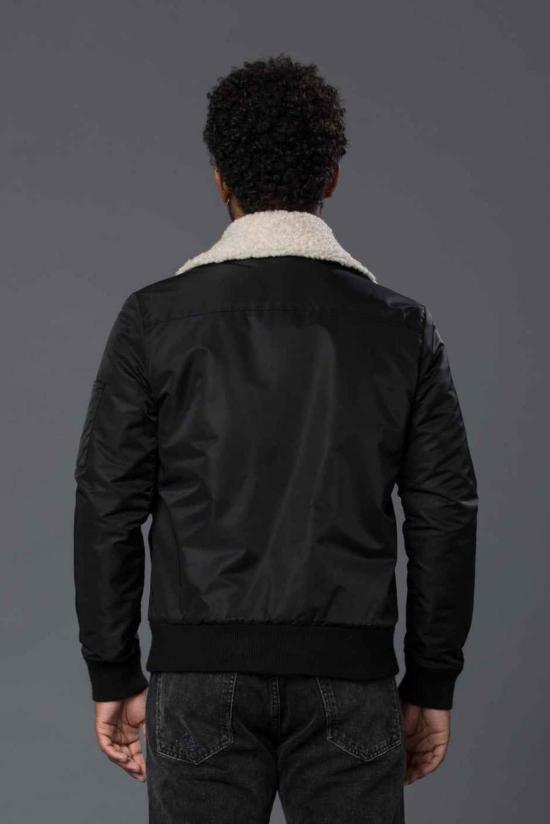  THE ENSIGN 봄버 자켓 Ensign Krammer & Stoudt 셰르파 안감 항공 조종사 봄버 재킷 블랙 - OTHER BRANDS