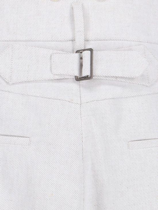  비비안웨스트우드 스트레이트 팬츠 비비안 웨스트우드 버클 팬츠 화이트 - VIVIENNE WESTWOOD