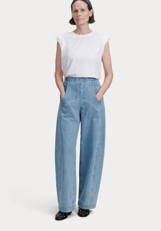  레이첼 코미 데님 팬츠 태니 팬츠 셀레스트