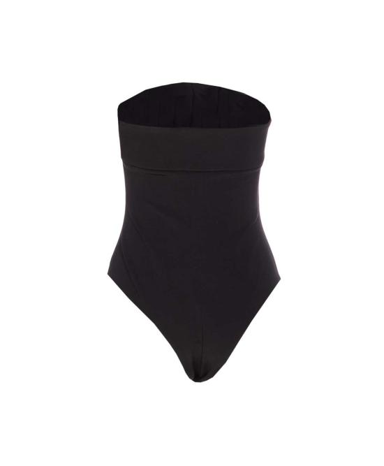  발망 민소매 티셔츠 벨티드 뷔스티에 바디탑 블랙 - BALMAIN