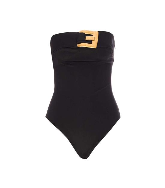  발망 민소매 티셔츠 벨티드 뷔스티에 바디탑 블랙