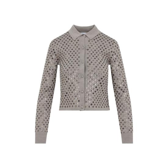  막스마라 반팔 티셔츠 막스 마라 라그노 폴로 브라운 - MAX MARA