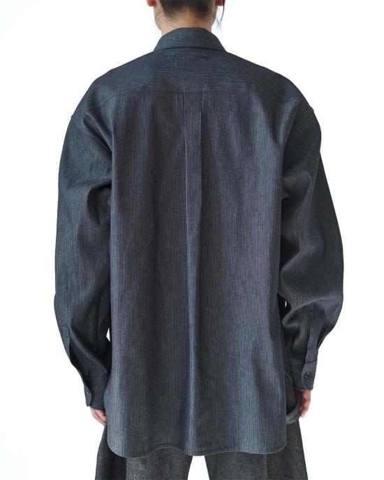  세이지 네이션 데님 팬츠 빈센트 셔츠 인디고 스트라이프 - SAGE NATION