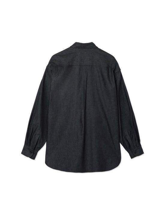  세이지 네이션 데님 팬츠 빈센트 셔츠 인디고 스트라이프 - SAGE NATION