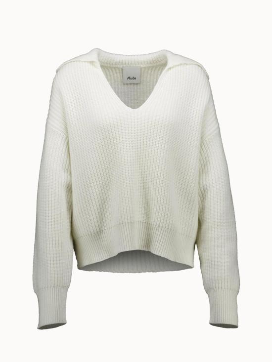  얼루드 스웨터 알루드 칼라  1/1 15026 머쉬룸 멜.