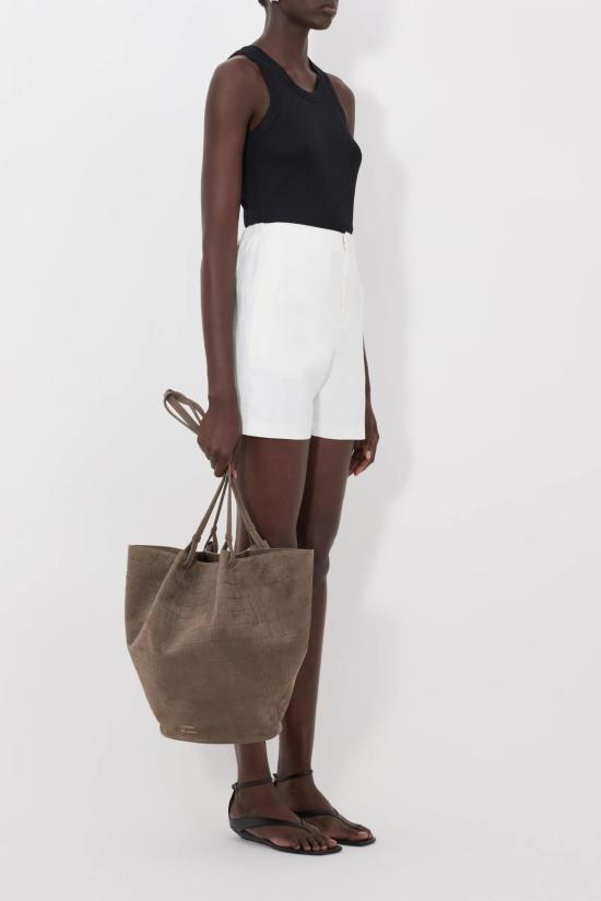  루루 드 세종 숏팬츠 Loulou De Saison Ivan 배기 쇼츠 아이보리 - LOULOU DE SAISON