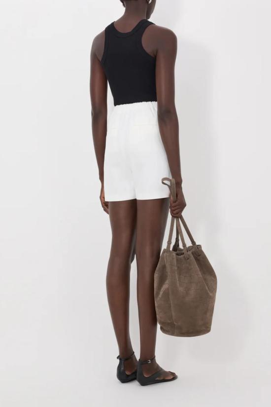  루루 드 세종 숏팬츠 Loulou De Saison Ivan 배기 쇼츠 아이보리 - LOULOU DE SAISON