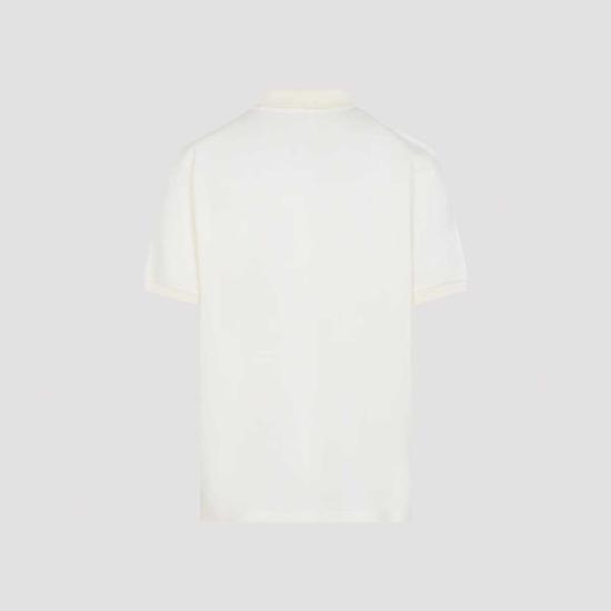  랄프 로렌 폴로 티셔츠 코튼 폴로 클래식 크림 - RALPH LAUREN