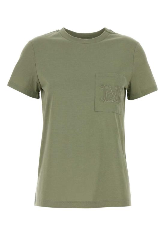  막스마라 반팔 티셔츠 Max Mara 파파이아 티셔츠 세이지 그린